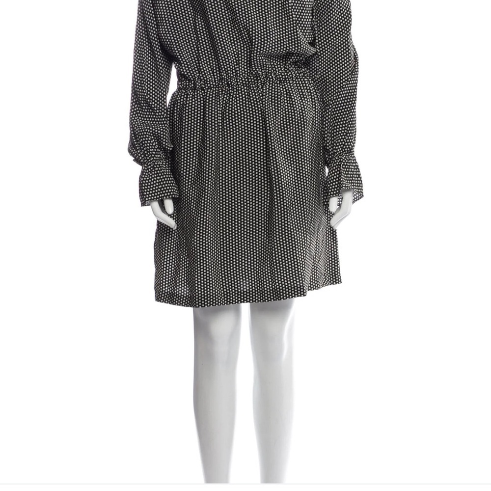 Robert Rodriguez Star Print Cold Shoulder Silk Dress, Small - Picture 7 of 15